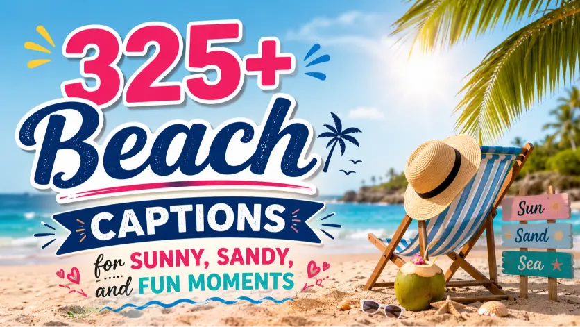 Beach Captions for Sunny, Sandy, and Fun Moments