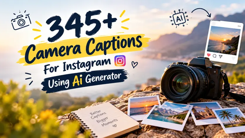 345+ Camera Captions For Instagram Using Ai Generator
