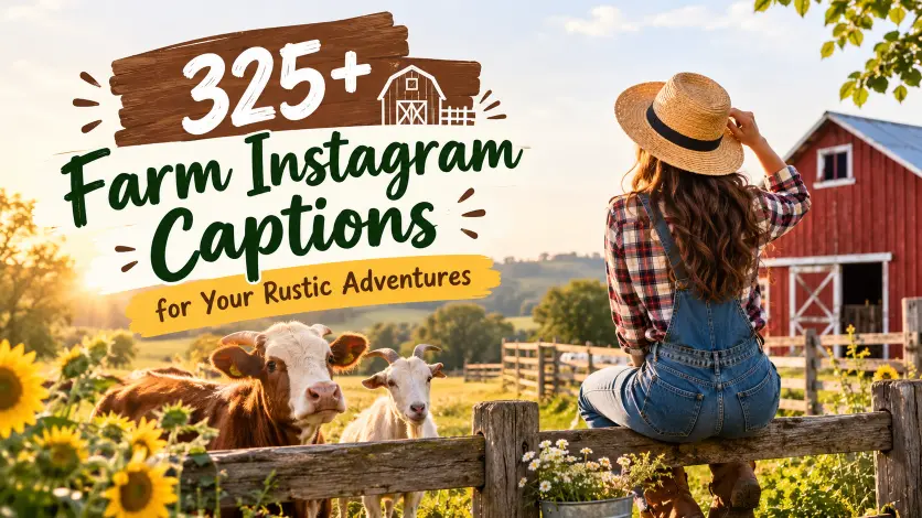 Farm Instagram Captions for Your Rustic Adventures