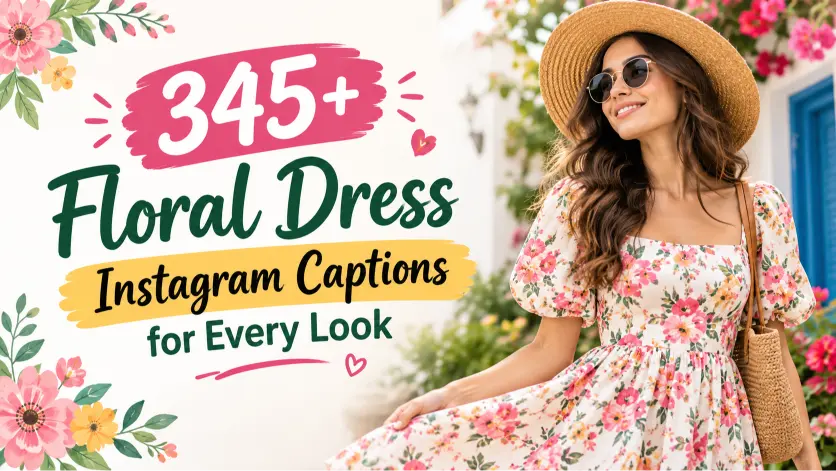Floral Dress Instagram Captions for Every Look