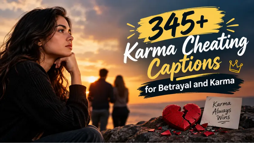 Karma Cheating Captions for Betrayal and Karma