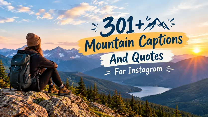 Mountain Captions And Quotes For Instagram