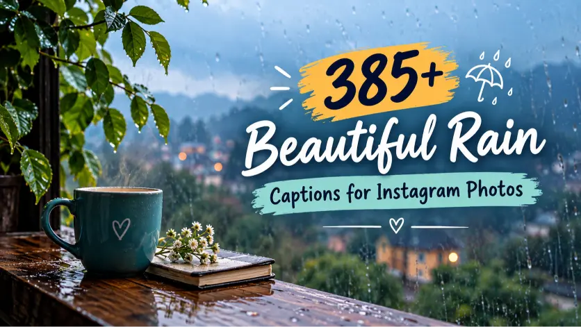 Beautiful Rain Captions for Instagram Photos
