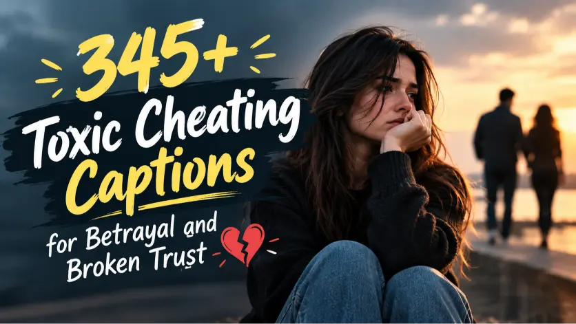 Toxic Cheating Captions for Betrayal and Broken Trust
