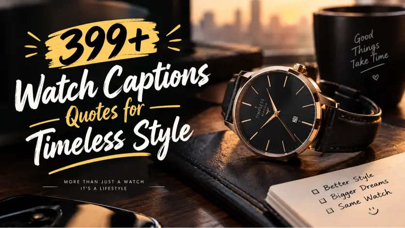 Watch Captions Quotes for Timeless Style