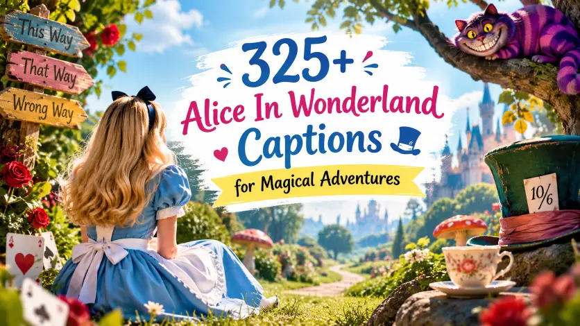 Alice In Wonderland Captions for Magical Adventures