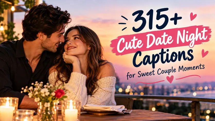 Cute Date Night Captions for Sweet Couple Moments
