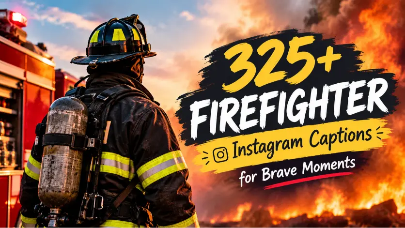 Firefighter Instagram Captions for Brave Moments