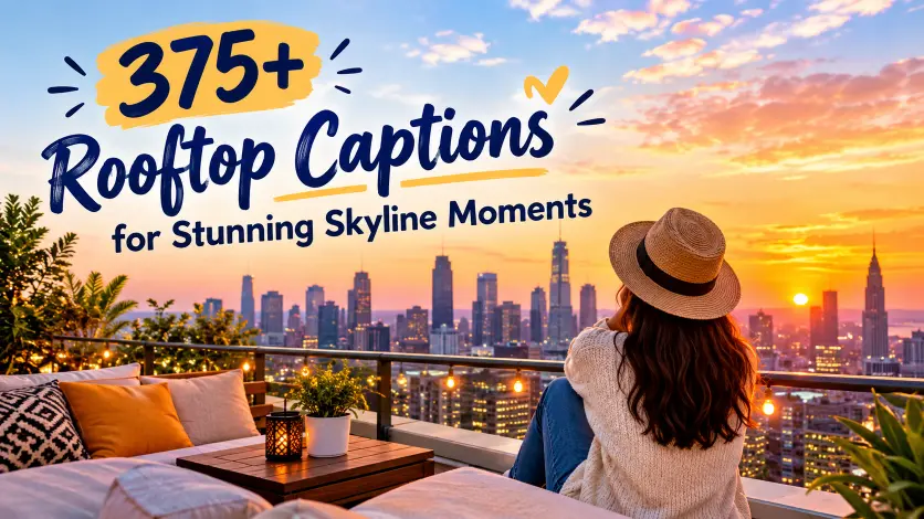 Rooftop Captions for Stunning Skyline Moments