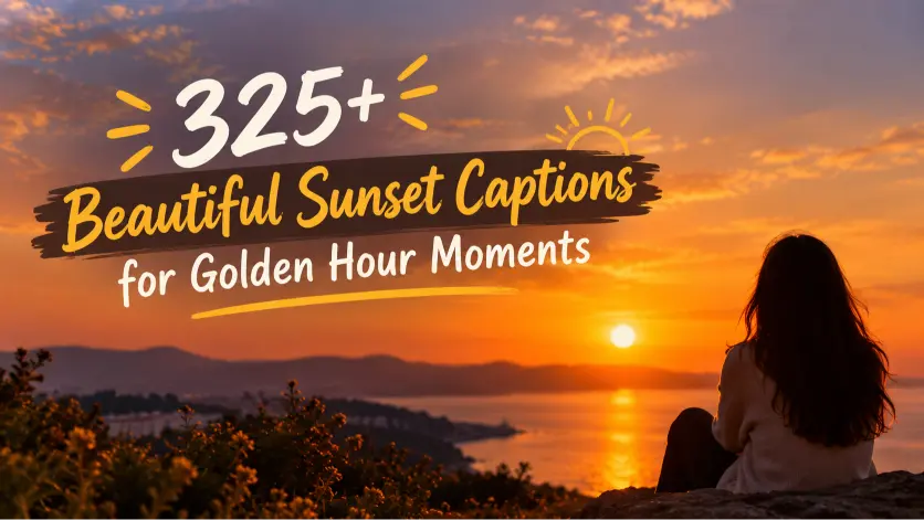Beautiful Sunset Captions for Golden Hour Moments